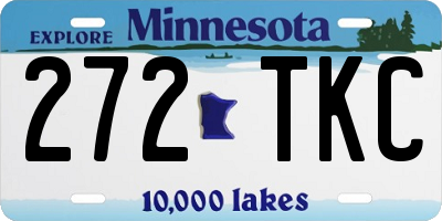 MN license plate 272TKC