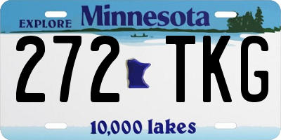 MN license plate 272TKG