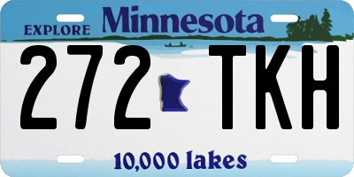 MN license plate 272TKH