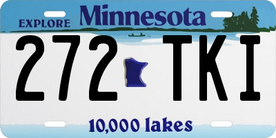MN license plate 272TKI