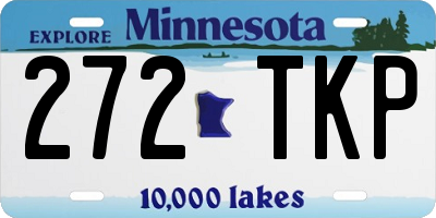 MN license plate 272TKP