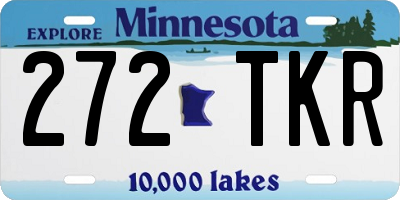 MN license plate 272TKR