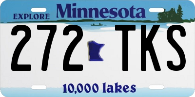 MN license plate 272TKS