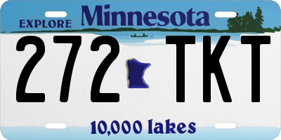 MN license plate 272TKT