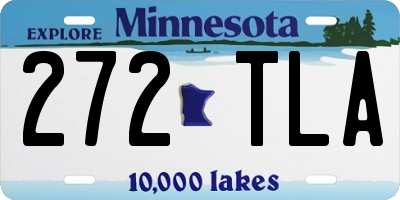 MN license plate 272TLA