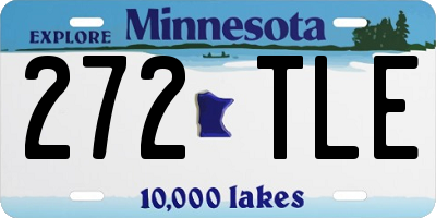 MN license plate 272TLE
