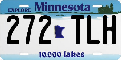 MN license plate 272TLH
