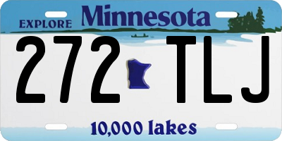 MN license plate 272TLJ