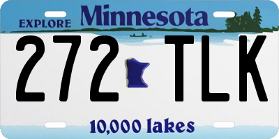 MN license plate 272TLK