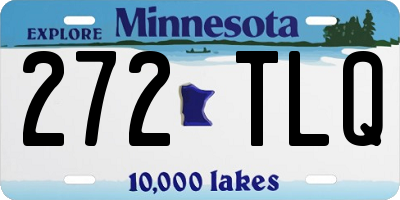 MN license plate 272TLQ