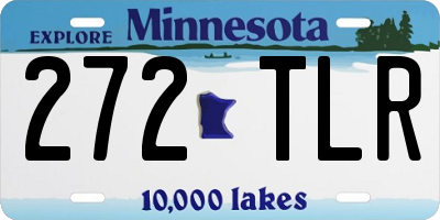 MN license plate 272TLR