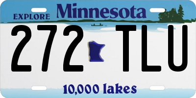 MN license plate 272TLU