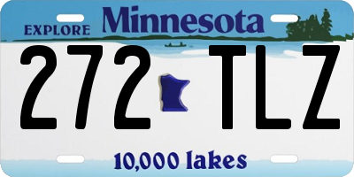 MN license plate 272TLZ