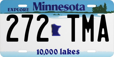MN license plate 272TMA