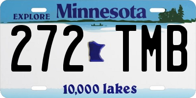 MN license plate 272TMB