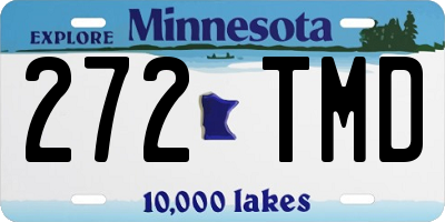 MN license plate 272TMD