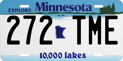 MN license plate 272TME