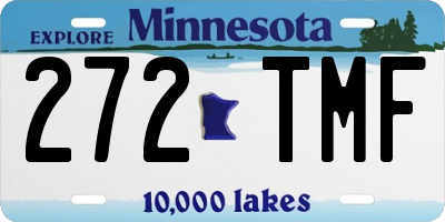 MN license plate 272TMF