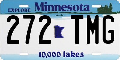 MN license plate 272TMG