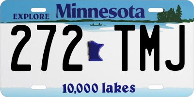 MN license plate 272TMJ