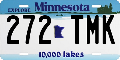 MN license plate 272TMK