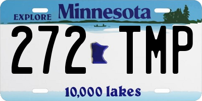 MN license plate 272TMP