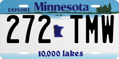MN license plate 272TMW