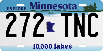 MN license plate 272TNC