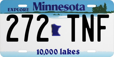MN license plate 272TNF