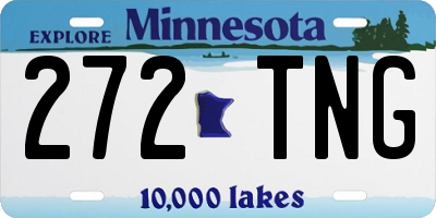 MN license plate 272TNG