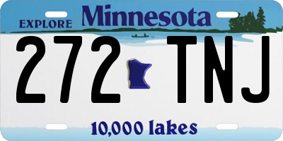 MN license plate 272TNJ
