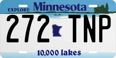 MN license plate 272TNP