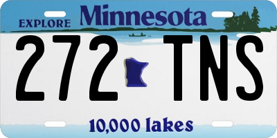 MN license plate 272TNS