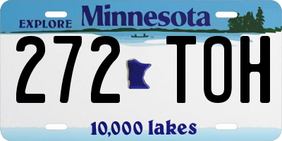 MN license plate 272TOH