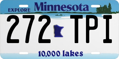MN license plate 272TPI