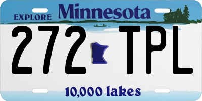 MN license plate 272TPL