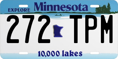 MN license plate 272TPM