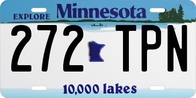 MN license plate 272TPN