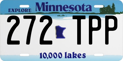 MN license plate 272TPP
