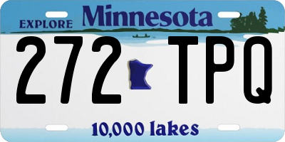 MN license plate 272TPQ