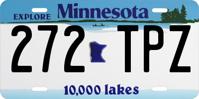 MN license plate 272TPZ