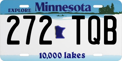 MN license plate 272TQB