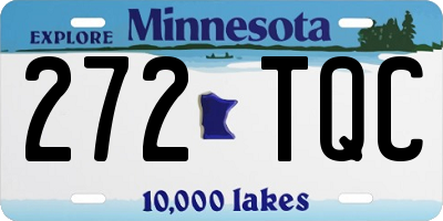 MN license plate 272TQC