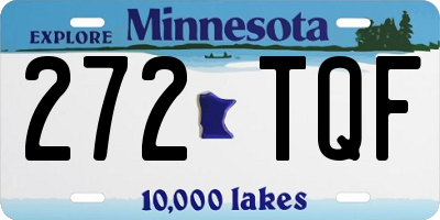 MN license plate 272TQF