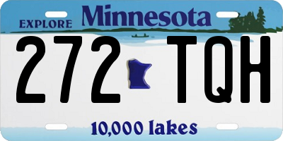 MN license plate 272TQH