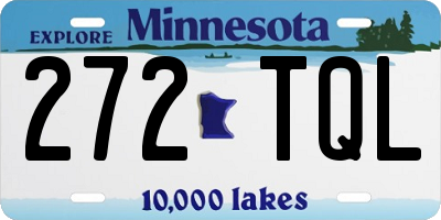 MN license plate 272TQL