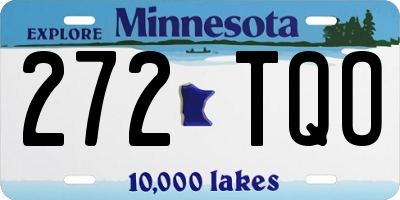 MN license plate 272TQO