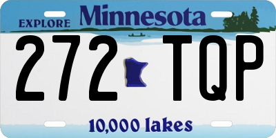 MN license plate 272TQP