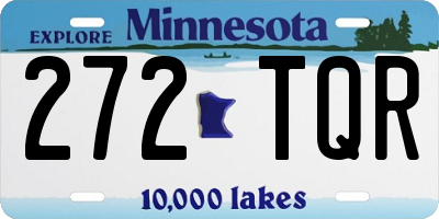 MN license plate 272TQR