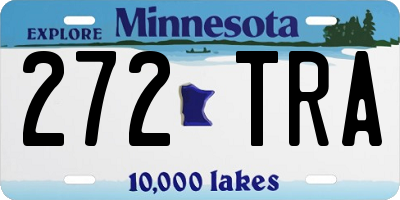 MN license plate 272TRA